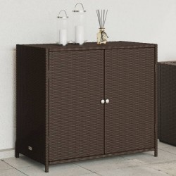 Sonata H Градински шкаф за съхранение, кафяв, 83x45x76 см, полиратан - Външни съоражения