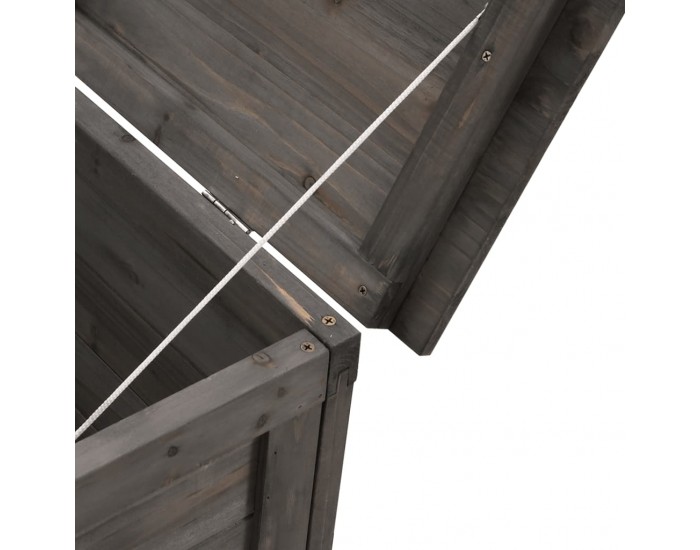 Sonata H Градинска ракла антрацит 198,5x50x56,5 см чам масив Sonata H Градинска ракла антрацит 198,5x50x56,5 см чам масив