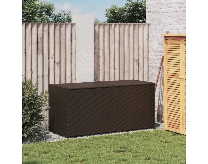 Sonata H Градински сандък за съхранение, кафяв, 283 л, полиратан Sonata H Градински сандък за съхранение, кафяв, 283 л, полиратан