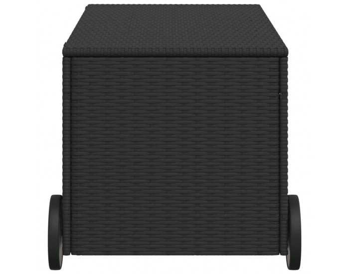 Sonata H Градинска кутия за съхранение с колела черна 190 л полиратан Sonata H Градинска кутия за съхранение с колела черна 190 л полиратан
