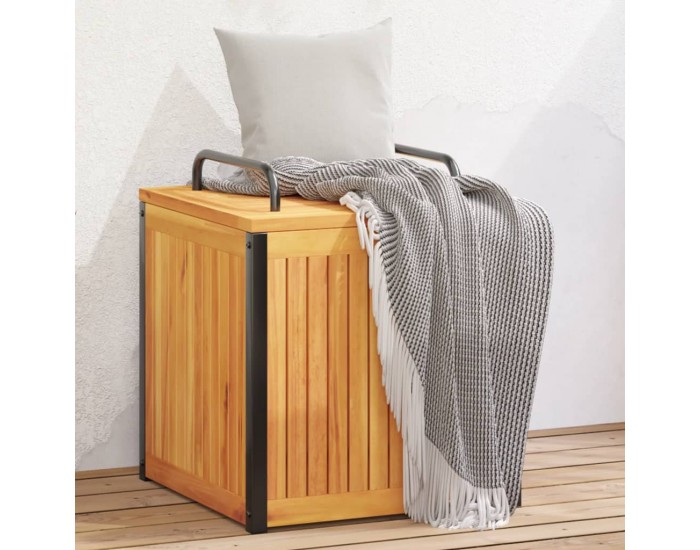 Sonata H Външна кутия за възглавници 45x45x45/53 см акация масив стомана