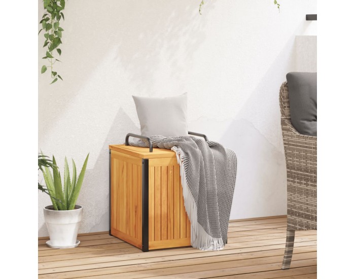 Sonata H Външна кутия за възглавници 45x45x45/53 см акация масив стомана