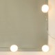 Sonata H LED тоалетка с 2 шкафа, бяла, инженерно дърво