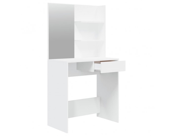 Sonata H Тоалетка с огледало, бяла, 74,5x40x141 см