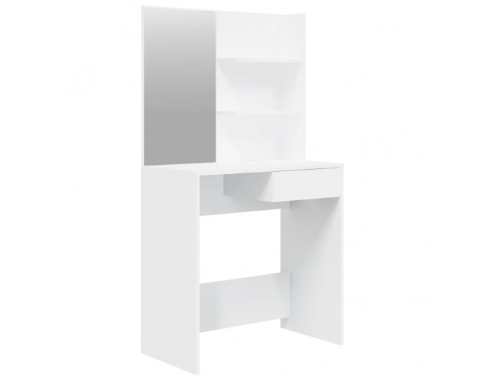 Sonata H Тоалетка с огледало, бяла, 74,5x40x141 см