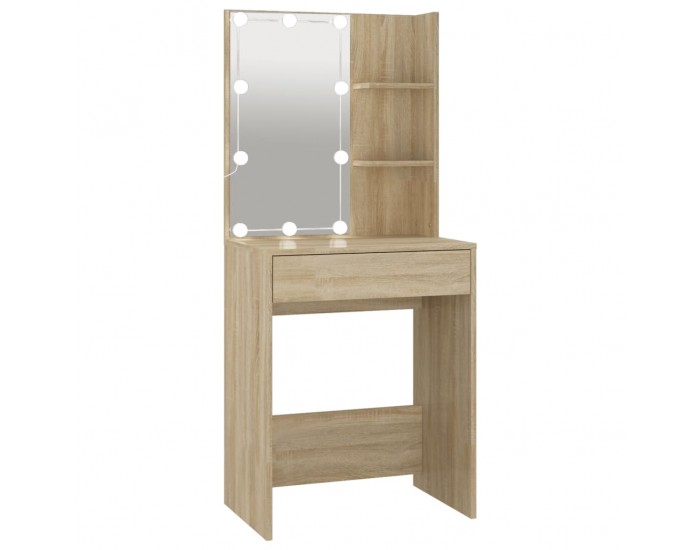 Sonata H Тоалетка с LED, дъб сонома, 60x40x140 см Sonata H Тоалетка с LED, дъб сонома, 60x40x140 см