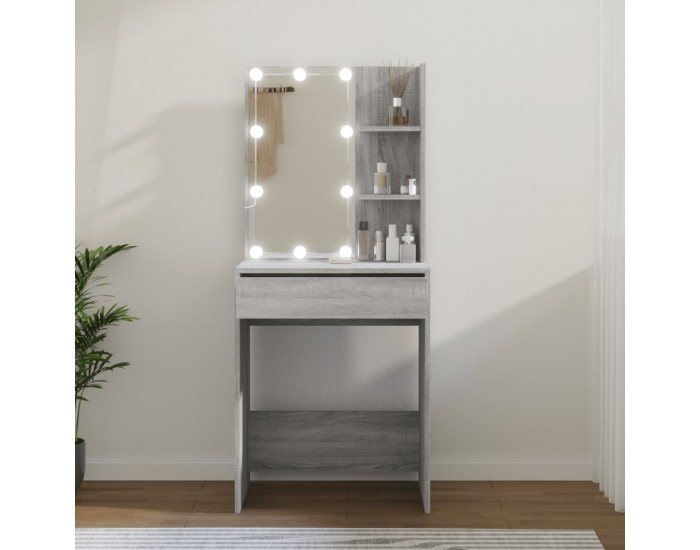 Sonata H Тоалетка с LED, сив сонома, 60x40x140 см Sonata H Тоалетка с LED, сив сонома, 60x40x140 см
