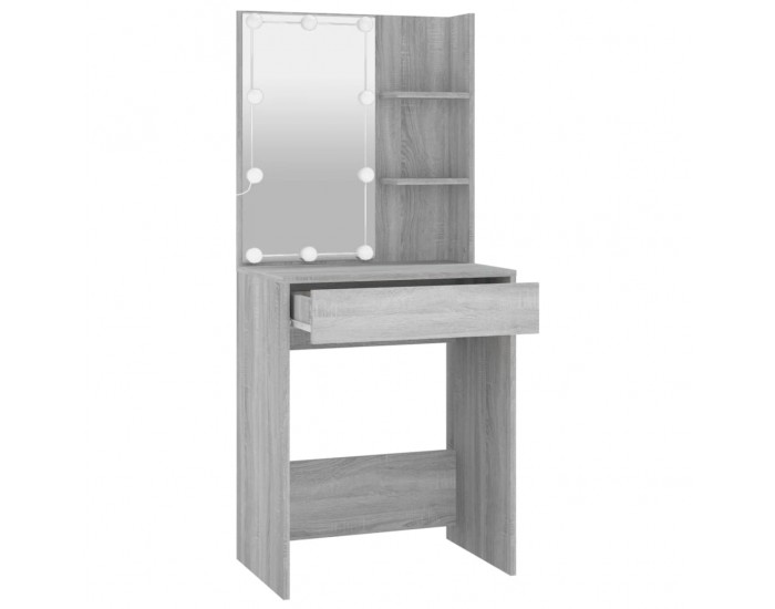 Sonata H Тоалетка с LED, сив сонома, 60x40x140 см Sonata H Тоалетка с LED, сив сонома, 60x40x140 см