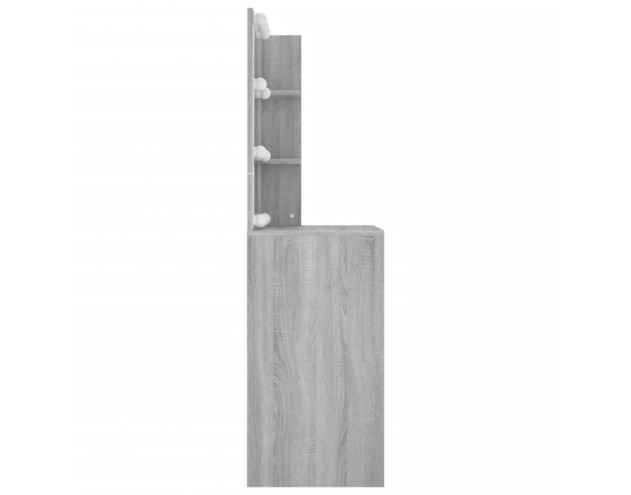 Sonata H Тоалетка с LED, сив сонома, 60x40x140 см Sonata H Тоалетка с LED, сив сонома, 60x40x140 см