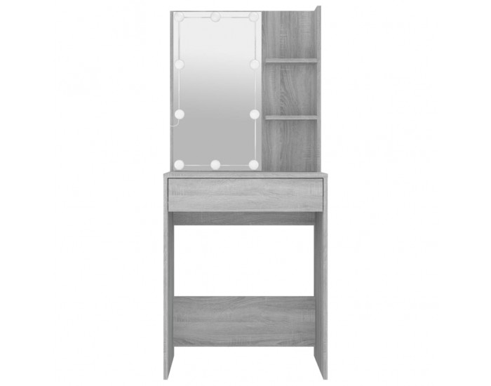 Sonata H Тоалетка с LED, сив сонома, 60x40x140 см Sonata H Тоалетка с LED, сив сонома, 60x40x140 см