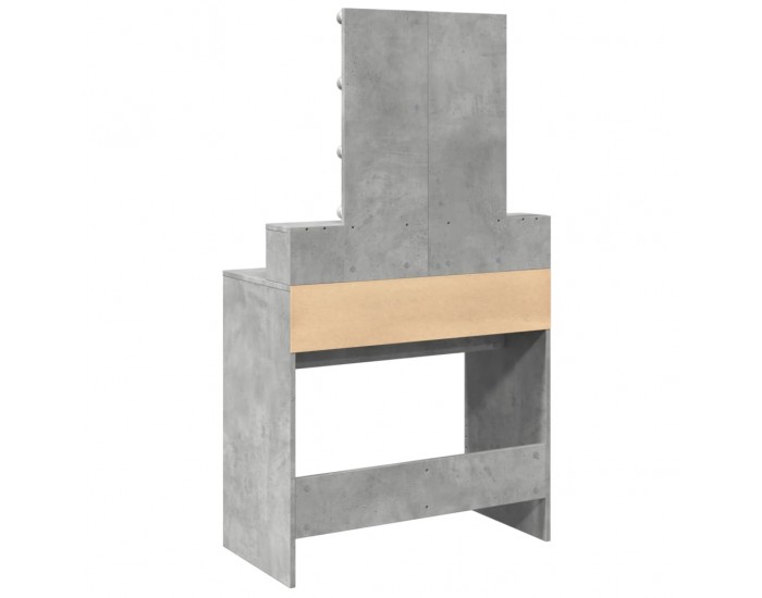 Sonata H Тоалетка с LED, бетонно сива, 80x41x144,5 см