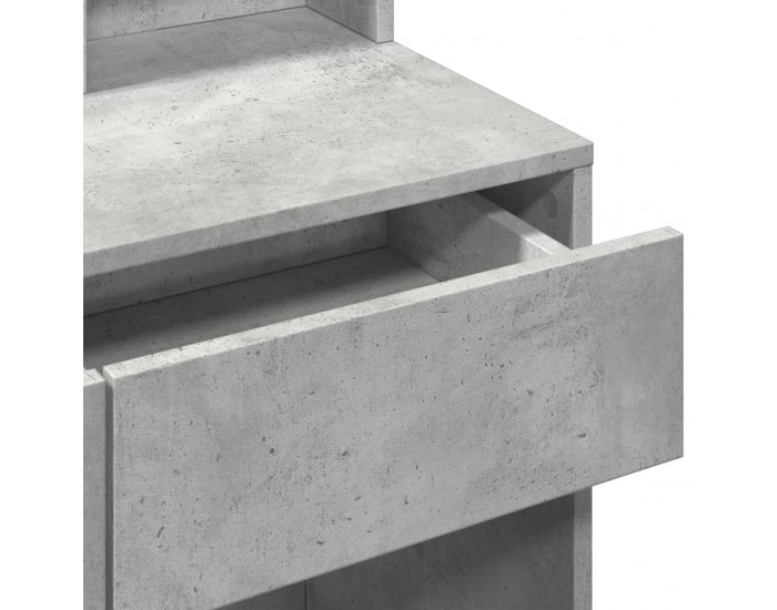 Sonata H Тоалетка с LED, бетонно сива, 80x41x144,5 см