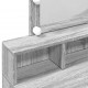 Sonata H Тоалетка с LED, сив сонома, 80x41x144,5 см