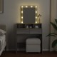 Sonata H Тоалетка с LED, сив сонома, 80x41x144,5 см