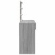 Sonata H Тоалетка с LED, сив сонома, 100x40x130 см Sonata H Тоалетка с LED, сив сонома, 100x40x130 см