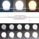 Sonata H Тоалетка с LED, бетонно сива, 100x40x130 см