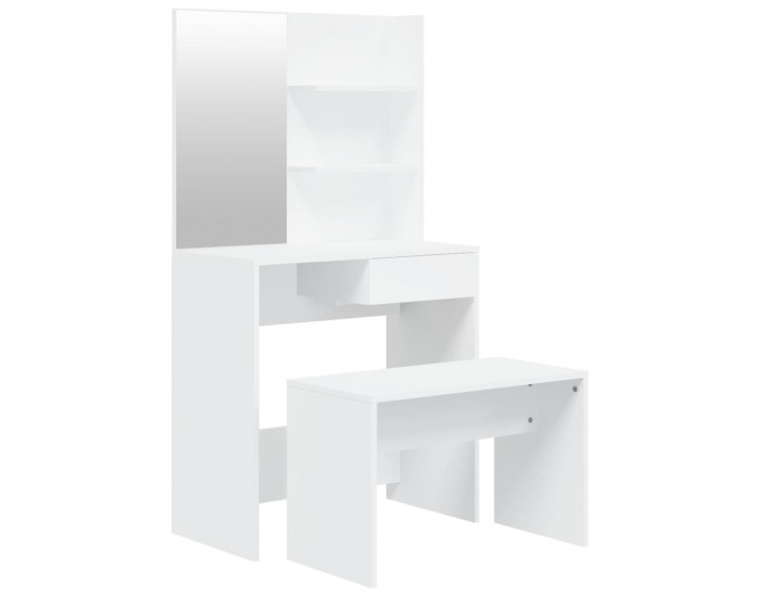 Sonata H Комплект тоалетка, бяла, 74,5x40x141 см Sonata H Комплект тоалетка, бяла, 74,5x40x141 см