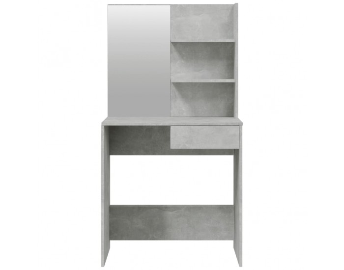 Sonata H Тоалетка с огледало, бетонно сива, 74,5x40x141 см