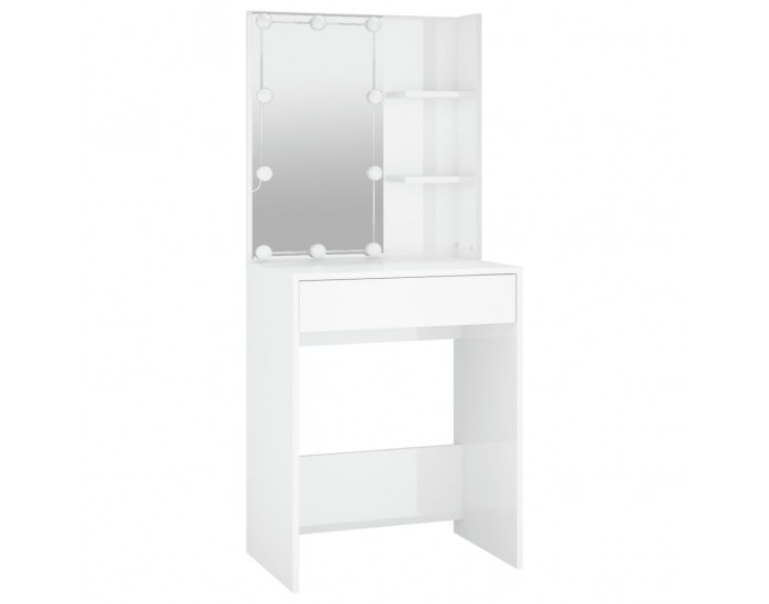 Sonata H Тоалетка с LED, бял гланц, 60x40x140 см Sonata H Тоалетка с LED, бял гланц, 60x40x140 см