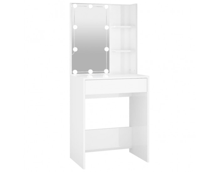 Sonata H Тоалетка с LED, бял гланц, 60x40x140 см Sonata H Тоалетка с LED, бял гланц, 60x40x140 см