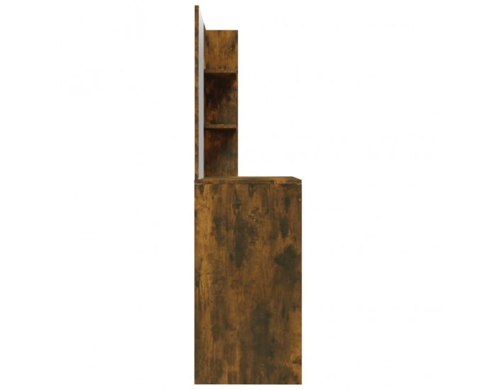 Sonata H Комплект тоалетка с огледало, Опушен дъб, 74,5x40x141 см