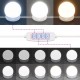 Sonata H Тоалетка с LED, кафяв дъб, 90x50x132,5см, инженерно дърво