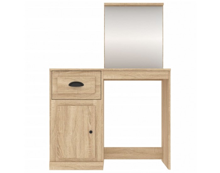 Sonata H Тоалетка с огледало сонома дъб 90x50x132,5 см инженерно дърво