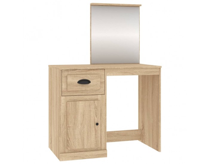 Sonata H Тоалетка с огледало сонома дъб 90x50x132,5 см инженерно дърво