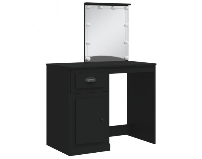 Sonata H Тоалетка с LED лампи, черна, 90x42x132,5 см Sonata H Тоалетка с LED лампи, черна, 90x42x132,5 см