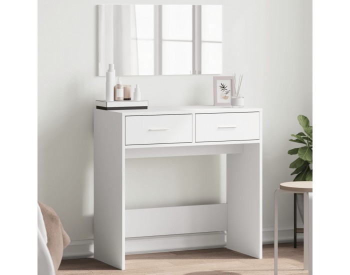Sonata H Тоалетка с огледало, бяла, 80x39x80 см Sonata H Тоалетка с огледало, бяла, 80x39x80 см
