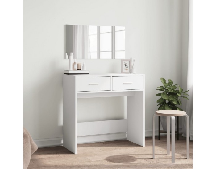 Sonata H Тоалетка с огледало, бяла, 80x39x80 см Sonata H Тоалетка с огледало, бяла, 80x39x80 см