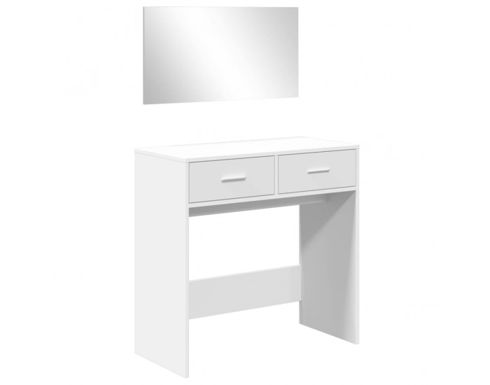 Sonata H Тоалетка с огледало, бяла, 80x39x80 см Sonata H Тоалетка с огледало, бяла, 80x39x80 см