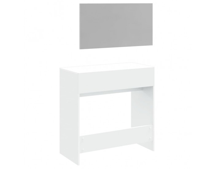 Sonata H Тоалетка с огледало, бяла, 80x39x80 см Sonata H Тоалетка с огледало, бяла, 80x39x80 см