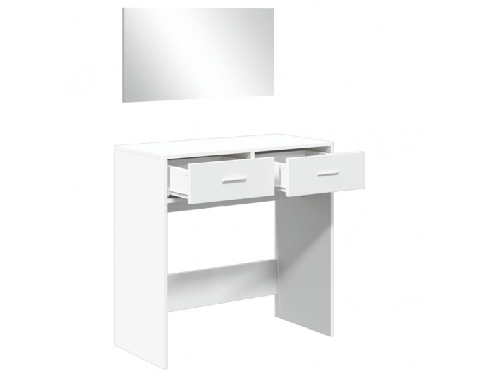 Sonata H Тоалетка с огледало, бяла, 80x39x80 см Sonata H Тоалетка с огледало, бяла, 80x39x80 см