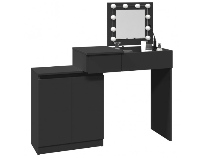 Sonata H Тоалетка с LED, черна, 115x37x110,5 см Sonata H Тоалетка с LED, черна, 115x37x110,5 см