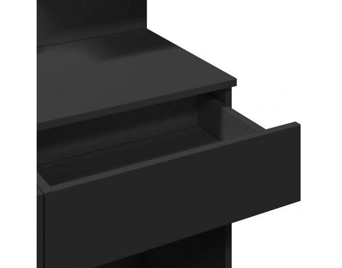 Sonata H Тоалетка с LED, черна, 100x40x130 см Sonata H Тоалетка с LED, черна, 100x40x130 см