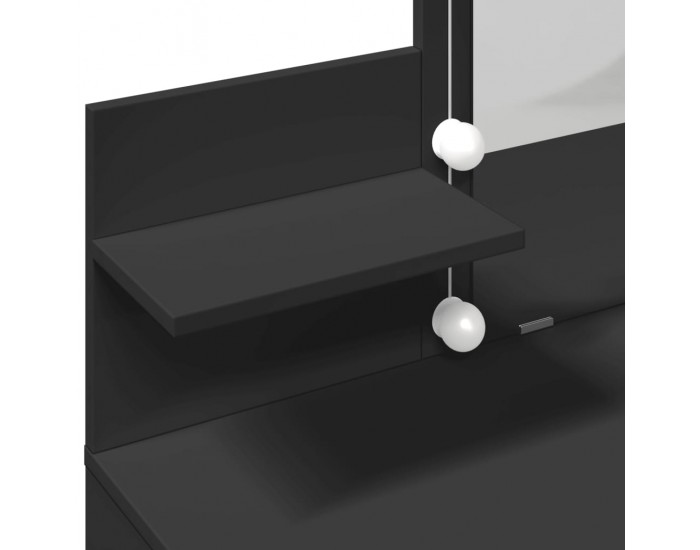 Sonata H Тоалетка с LED, черна, 100x40x130 см Sonata H Тоалетка с LED, черна, 100x40x130 см