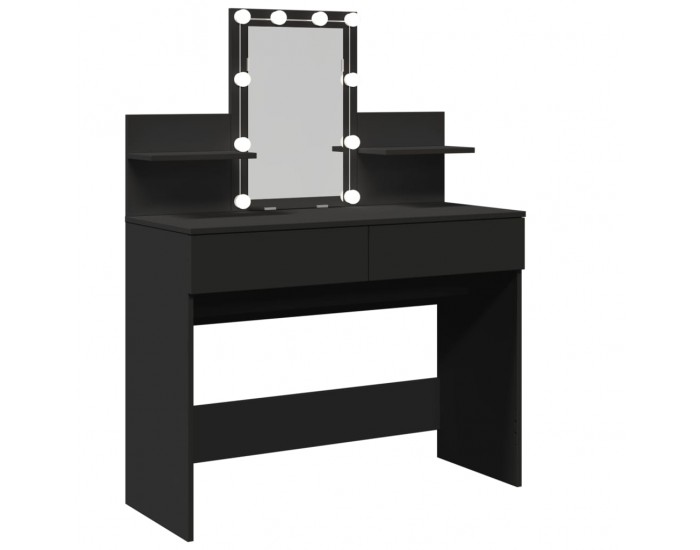 Sonata H Тоалетка с LED, черна, 100x40x130 см Sonata H Тоалетка с LED, черна, 100x40x130 см
