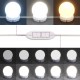 Sonata H Тоалетка с LED, бетонно сива, 100x40x130 см