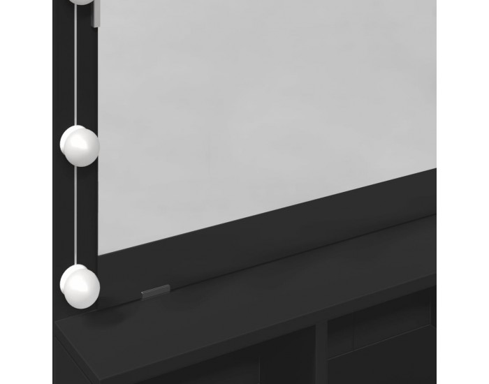 Sonata H Тоалетка с LED, черна, 80x41x134,5 см Sonata H Тоалетка с LED, черна, 80x41x134,5 см