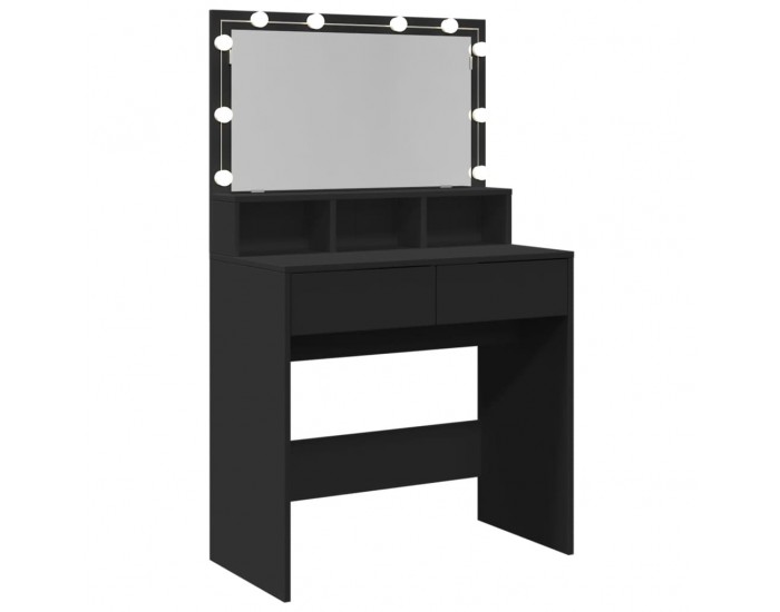 Sonata H Тоалетка с LED, черна, 80x41x134,5 см Sonata H Тоалетка с LED, черна, 80x41x134,5 см