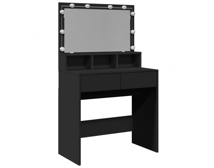Sonata H Тоалетка с LED, черна, 80x41x134,5 см Sonata H Тоалетка с LED, черна, 80x41x134,5 см