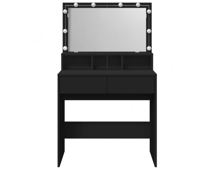 Sonata H Тоалетка с LED, черна, 80x41x134,5 см Sonata H Тоалетка с LED, черна, 80x41x134,5 см