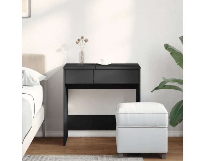 Sonata H Тоалетка с огледало, черна, 73x46,5x120 см Sonata H Тоалетка с огледало, черна, 73x46,5x120 см
