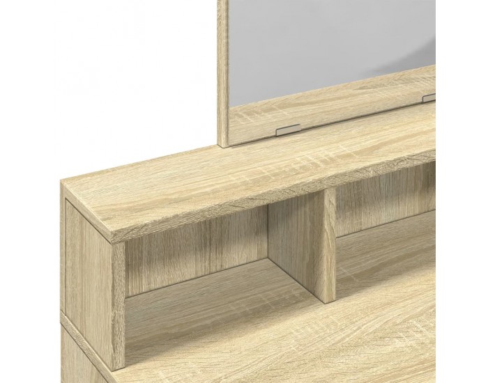 Sonata H Тоалетка с огледало, дъб сонома, 80x41x144,5 см Sonata H Тоалетка с огледало, дъб сонома, 80x41x144,5 см