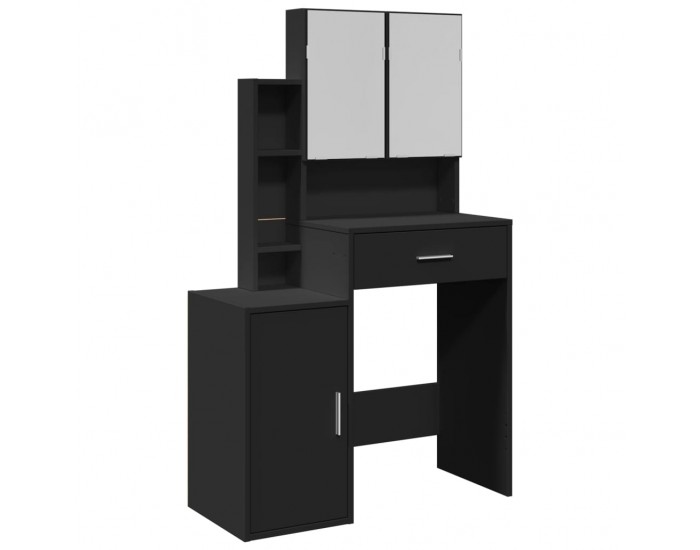 Sonata H Тоалетка с шкаф, черна, 80x35x132 см