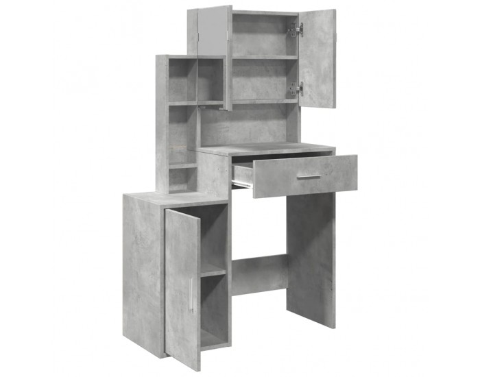 Sonata H Тоалетка с шкаф, бетонно сива, 80x35x132 см Sonata H Тоалетка с шкаф, бетонно сива, 80x35x132 см