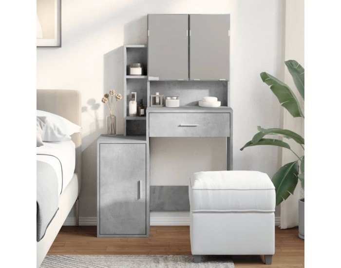 Sonata H Тоалетка с шкаф, бетонно сива, 80x35x132 см Sonata H Тоалетка с шкаф, бетонно сива, 80x35x132 см