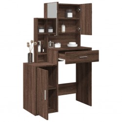 Sonata H Тоалетка с шкаф, кафяв дъб, 80x35x132 см - Тоалетки и Огледала