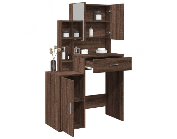 Sonata H Тоалетка с шкаф, кафяв дъб, 80x35x132 см